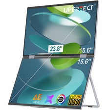 15,6" Faltbar Tragbare Monitore Dual Portable Freistehend Display 1080P mit VESA