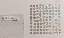 100 Pailletten " Blüten " 5mm ** Blumen silber Blüte Nähen Deko basteln Karten