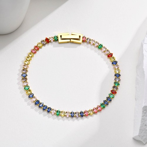 Armband zirkonia bunt - armband,
