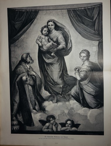 Sixtinische madonna 1886 - sixtinische,