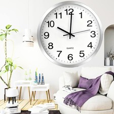 30cm Edelstahl Wanduhr Ohne