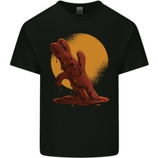 A Zerfließender Schokolade Bunny Ostern Herren Leichte Baumwolle T-Shirt