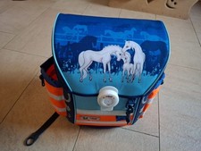 Schulranzen McNeil Pferde Horses Blau