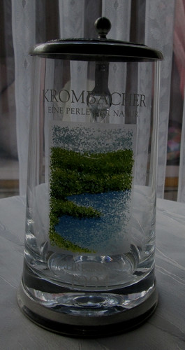 Bierkrug aus glas - aus,