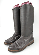 BALLY Italy Tundra Vintage Stiefel Damen ca. 39 Braun Lammfell-Futter Leder