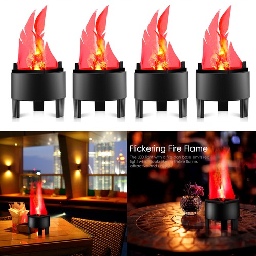 4stück led flammenlicht feuer - led,