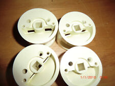 8 x HEWI Garderobenknopf - beige - 70er Jahre