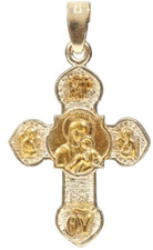 Kreuz Silberkreuz 925° Jungfrau Hand Original Klösterlich Orthodox Meisterwerk