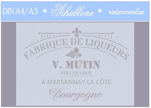 Schablone-Vintage-Shabby-A4-A3