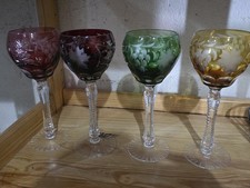 Bleikristall Gläser bunt