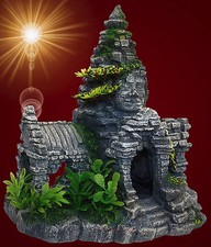 Aquarium Deko ❤️ TEMPEL HAUS ANGKOR WAT ❤️ Terrarium Asien Dekoration Höhle