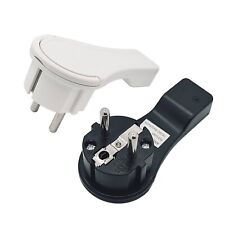 Schutzkontakt Winkelstecker extraflach Flachstecker Bügel 16A Schuko stecker