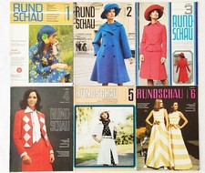 RUNDSCHAU 1973, 12 Hefte Modezeitschrift Magazin für Schneider und Designer