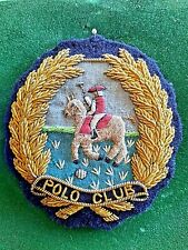 S22-   Alter Sticker - Aufnäher - Polo Club - Textil und Metallstickerei  edel 