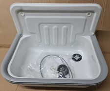 Stahl Ausgussbecken Alape Contra 505 weiss 505x330x360mm 1300000000