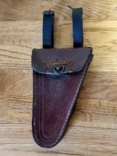 Alte Leder-Fahrradsatteltasche