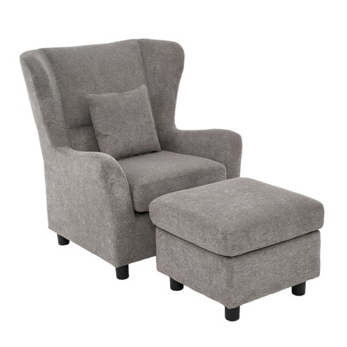 Ohrensessel mit hocker - ohrensessel,