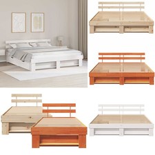 Bettgestell mit Kopfteil Massivholz Holzbett Massivholzbett Einzelbett Doppelbet
