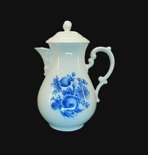 Hutschenreuther Maria Theresia Kaffeekanne 1,4L   Serie  Blaue Rose