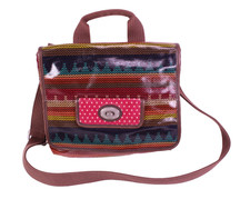 Fossil Key Per Damen Tasche Messenger Bag bunt gemustert LKW-Plane Leder B463