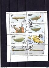 Historische Luftschiffe hübscher Kleinbogen aus State of Oman 