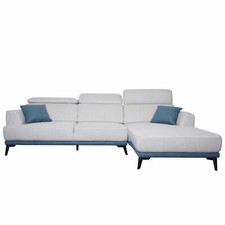 B-Ware Sofa MCW-G44, Couch, Taschenfederkern verstellbar, rechts, hellgrau
