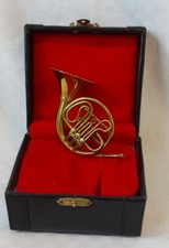 Miniature Instrumente Trompettes laiton DE Musique Vintage Plaque Or Mini