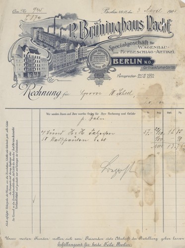 Rechnung berlin brüninghaus - rechnung,