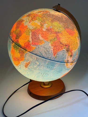 Vintage leuchtglobus mit - vintage,