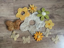 11 Dekoblumen Sisal Blumen