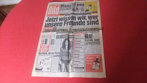 Bildzeitung vom 1989 - bildzeitung, 13.12.1989