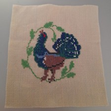 STICKBILD, KREUZSTICH, FERTIG