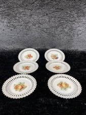 Teller Speiseteller Schumann Porzellan Sammlung Obst Motive Goldene Akzente 