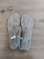 Schuhe Sandalen Silber mit