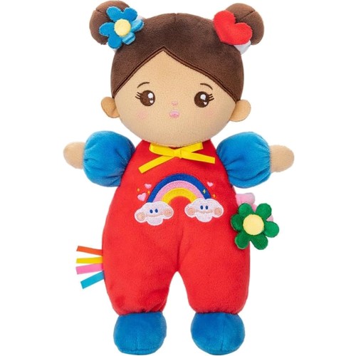 Weiche stoffpuppe für kinder - stoffpuppe,