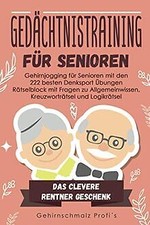 Gedächtnistraining für Senioren: Gehirnjogging für Senioren... | Buch | guter Zustand