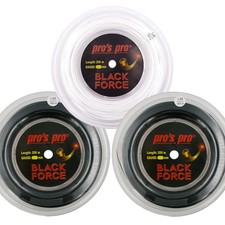 200m Tennis Saite String Pros Pro BLACK FORCE - Co-Polyester 1,14mm bis 1,29mm