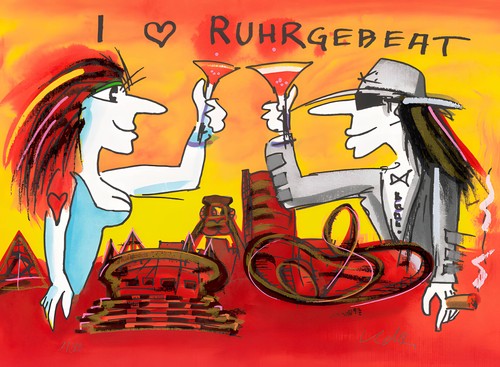 Siebdruck udo lindenberg i - siebdruck,