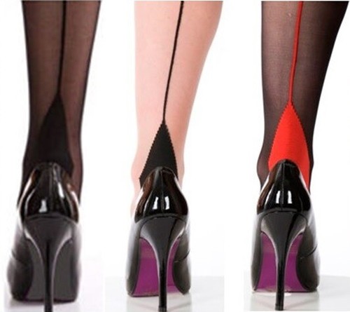 Sexy nahtstrümpfe cuban heel - nahtstrümpfe,