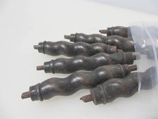 Antike Holzmöbelspeichen? Viktorianische Gerste Twist Column alt 4"H - £ 5 je