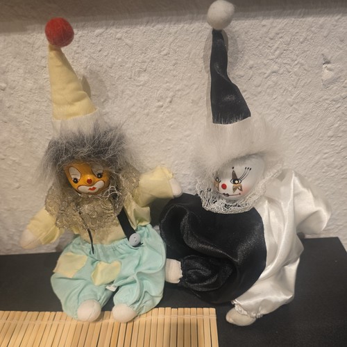 Clown porzellanpuppe mit - clown,
