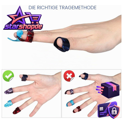 Gitarren fingerpicks edelstahl - gitarren-fingerpicks,