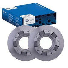 2x HELLA PAGID BREMSSCHEIBEN