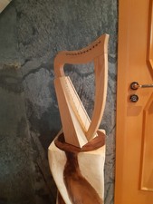 Keltische Harfe 12 Saiten C-Dur Tasche 2 Stimmschlüssel Eschenholz