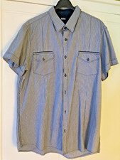 SMOG Herren Hemd kurzarm Gr. XL leicht, luftig kleine schwarz/weiss Karos