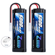2X 7,2V 5000mAh Nimh Akku Batterie mit Tamiya für RC Auto LKW Boot Drohne Zeee