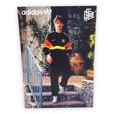 Olaf Thon Autogrammkarte WM 1986 Deutsche Nationalmannschaft DFB adidas Karte