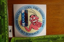 Alter Aufkleber Energy Drink COOL FIRE