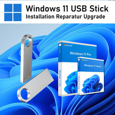 Windows 11 Pro Home Installation Reparatur USB Stick Metall Schlüsselanhänger