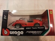 FERRARI 250 Testa Rossa Bburago China 1957 rot-schwarz 1:43 OVP neuw.